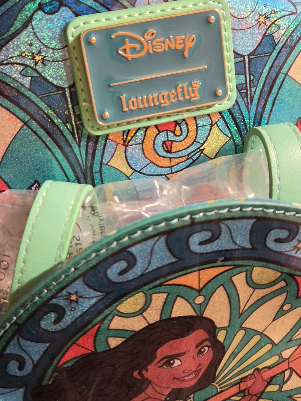 Loungefly Disney Princess Stained Glass Collection Moana Mini Backpack